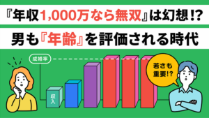 IBJ結婚みらい研究所＿「年収1,000万なら無双」は幻想⁈男も年齢を評価させる時代」