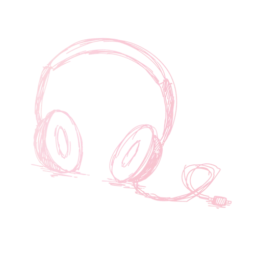 ヘッドフォンのイラスト